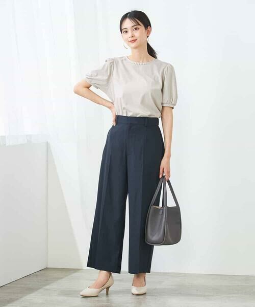 a.v.v / アー・ヴェ・ヴェ ショート・ハーフ・半端丈パンツ | 【洗える/イージーケア/UVカット/接触冷感/吸水速乾】サマーストレッチクロップドパンツ | 詳細4