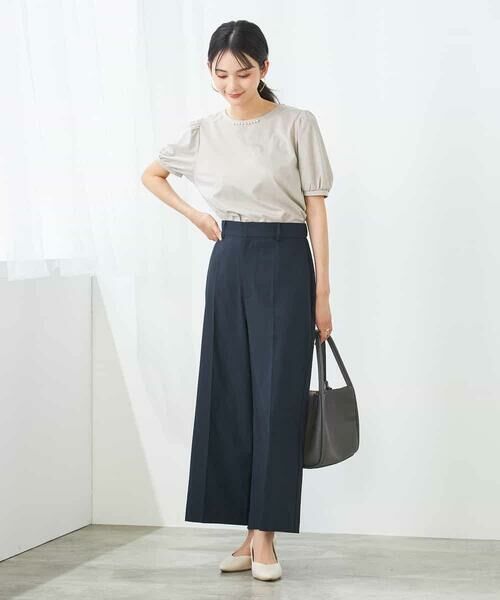 a.v.v / アー・ヴェ・ヴェ ショート・ハーフ・半端丈パンツ | 【洗える/イージーケア/UVカット/接触冷感/吸水速乾】サマーストレッチクロップドパンツ | 詳細5