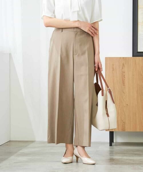 a.v.v / アー・ヴェ・ヴェ ショート・ハーフ・半端丈パンツ | 【洗える/イージーケア/UVカット/接触冷感/吸水速乾】サマーストレッチクロップドパンツ | 詳細8