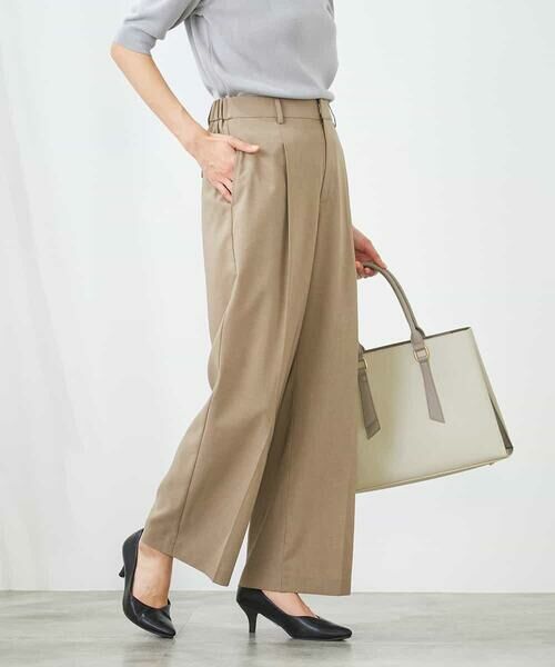 a.v.v / アー・ヴェ・ヴェ その他パンツ | 【洗える/イージーケア/UVカット/接触冷感/吸水速乾】サマーストレッチワイドパンツ | 詳細12