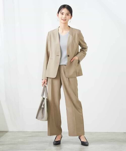 a.v.v / アー・ヴェ・ヴェ その他パンツ | 【洗える/イージーケア/UVカット/接触冷感/吸水速乾】サマーストレッチワイドパンツ | 詳細13