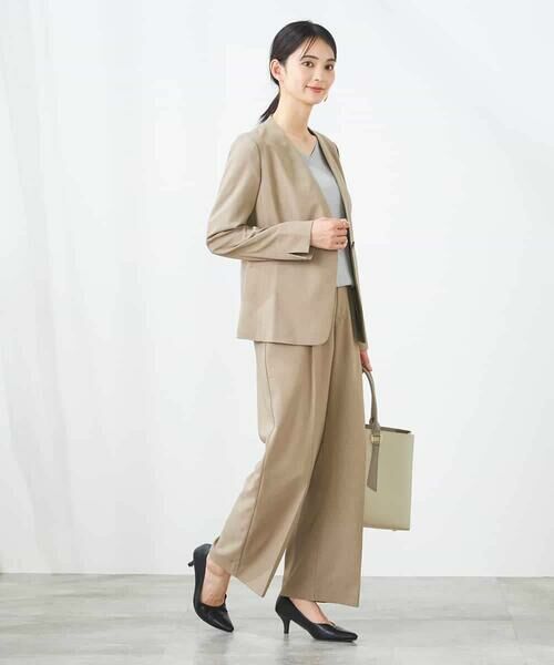 a.v.v / アー・ヴェ・ヴェ その他パンツ | 【洗える/イージーケア/UVカット/接触冷感/吸水速乾】サマーストレッチワイドパンツ | 詳細15