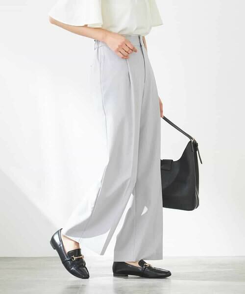 a.v.v / アー・ヴェ・ヴェ その他パンツ | 【洗える/イージーケア/UVカット/接触冷感/吸水速乾】サマーストレッチワイドパンツ | 詳細17