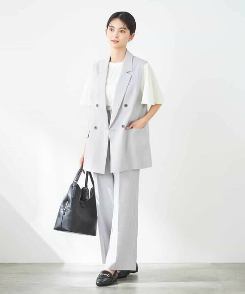 a.v.v / アー・ヴェ・ヴェ その他パンツ | 【洗える/イージーケア/UVカット/接触冷感/吸水速乾】サマーストレッチワイドパンツ | 詳細18