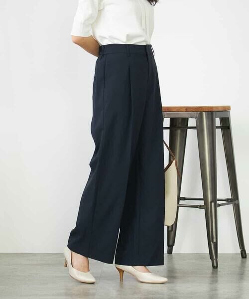 a.v.v / アー・ヴェ・ヴェ その他パンツ | 【洗える/イージーケア/UVカット/接触冷感/吸水速乾】サマーストレッチワイドパンツ | 詳細2