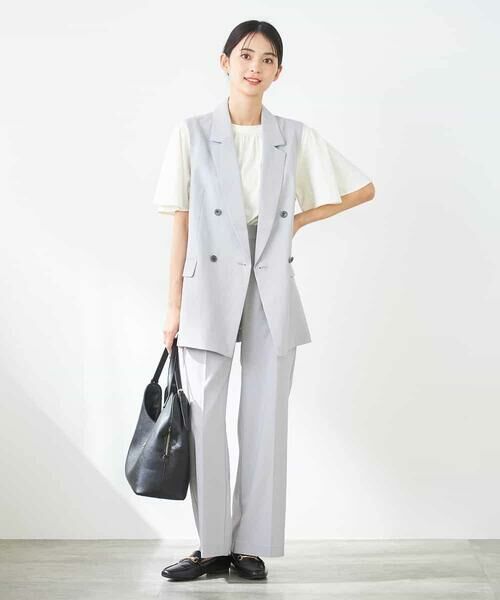 a.v.v / アー・ヴェ・ヴェ その他パンツ | 【洗える/イージーケア/UVカット/接触冷感/吸水速乾】サマーストレッチワイドパンツ | 詳細20