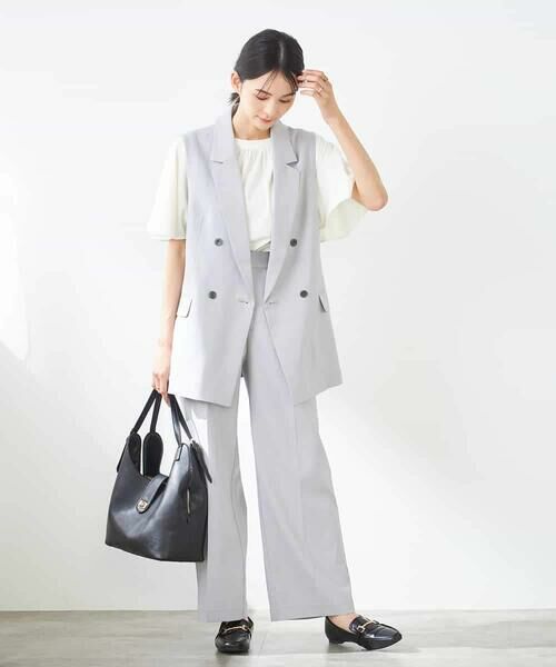 a.v.v / アー・ヴェ・ヴェ その他パンツ | 【洗える/イージーケア/UVカット/接触冷感/吸水速乾】サマーストレッチワイドパンツ | 詳細21