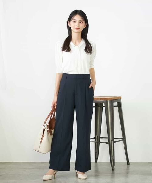 a.v.v / アー・ヴェ・ヴェ その他パンツ | 【洗える/イージーケア/UVカット/接触冷感/吸水速乾】サマーストレッチワイドパンツ | 詳細3