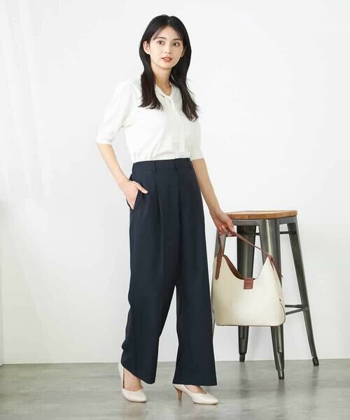 a.v.v / アー・ヴェ・ヴェ その他パンツ | 【洗える/イージーケア/UVカット/接触冷感/吸水速乾】サマーストレッチワイドパンツ | 詳細4