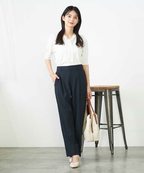 a.v.v / アー・ヴェ・ヴェ その他パンツ | 【洗える/イージーケア/UVカット/接触冷感/吸水速乾】サマーストレッチワイドパンツ | 詳細5