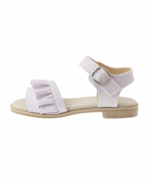 a.v.v / アー・ヴェ・ヴェ サンダル | [19-23cm][キラキララメ][コットン素材の優しい風合い]フリルサンダル | 詳細26