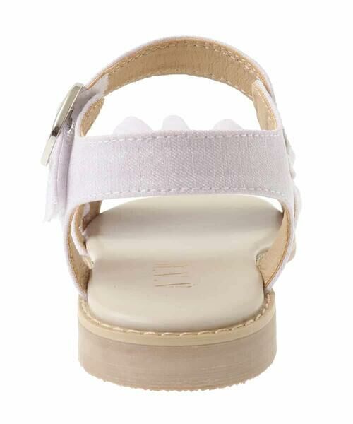a.v.v / アー・ヴェ・ヴェ サンダル | [19-23cm][キラキララメ][コットン素材の優しい風合い]フリルサンダル | 詳細27