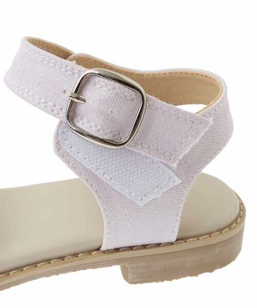 a.v.v / アー・ヴェ・ヴェ サンダル | [19-23cm][キラキララメ][コットン素材の優しい風合い]フリルサンダル | 詳細29