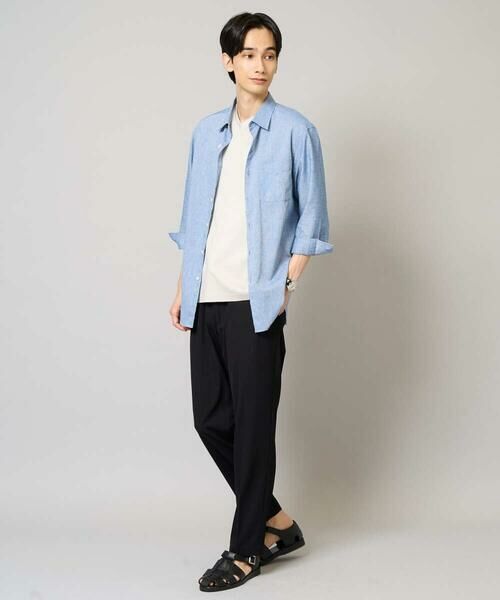 a.v.v / アー・ヴェ・ヴェ シャツ・ブラウス | 【累計1.3万枚販売/接触冷感/イージーケア】リネン混7分袖シャツ【洗える/ストレッチ/速乾】 | 詳細15