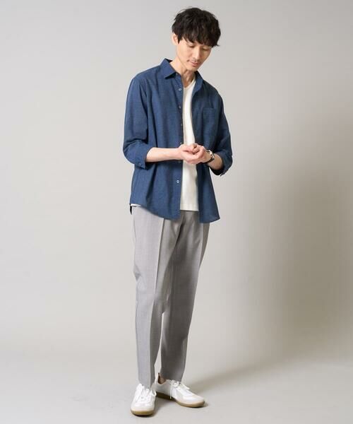 a.v.v / アー・ヴェ・ヴェ シャツ・ブラウス | 【累計1.3万枚販売/接触冷感/イージーケア】リネン混7分袖シャツ【洗える/ストレッチ/速乾】 | 詳細17