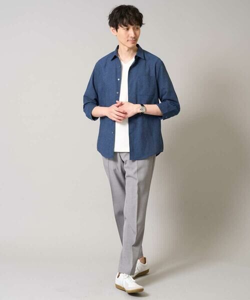 a.v.v / アー・ヴェ・ヴェ シャツ・ブラウス | 【累計1.3万枚販売/接触冷感/イージーケア】リネン混7分袖シャツ【洗える/ストレッチ/速乾】 | 詳細18