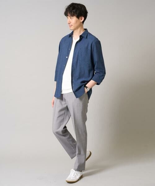 a.v.v / アー・ヴェ・ヴェ シャツ・ブラウス | 【累計1.3万枚販売/接触冷感/イージーケア】リネン混7分袖シャツ【洗える/ストレッチ/速乾】 | 詳細19