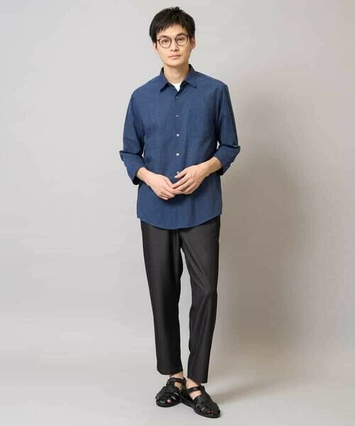 a.v.v / アー・ヴェ・ヴェ シャツ・ブラウス | 【累計1.3万枚販売/接触冷感/イージーケア】リネン混7分袖シャツ【洗える/ストレッチ/速乾】 | 詳細20