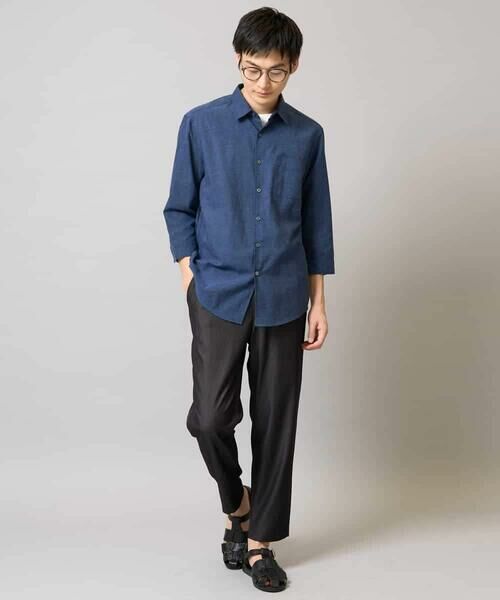 a.v.v / アー・ヴェ・ヴェ シャツ・ブラウス | 【累計1.3万枚販売/接触冷感/イージーケア】リネン混7分袖シャツ【洗える/ストレッチ/速乾】 | 詳細21