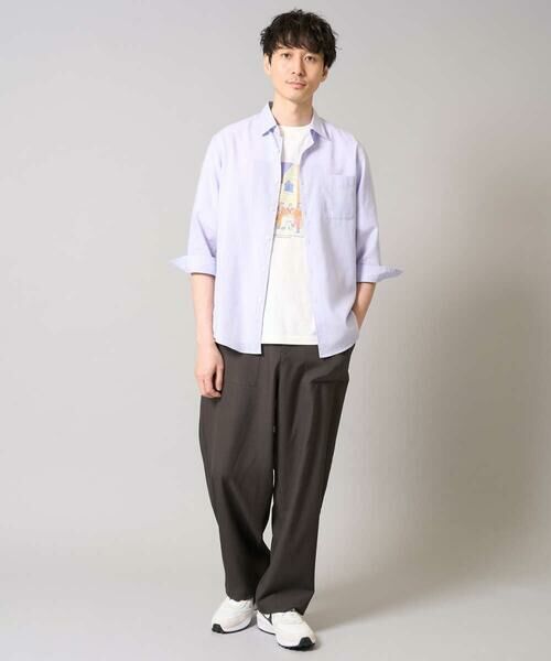 a.v.v / アー・ヴェ・ヴェ シャツ・ブラウス | 【累計1.3万枚販売/接触冷感/イージーケア】リネン混7分袖シャツ【洗える/ストレッチ/速乾】 | 詳細23