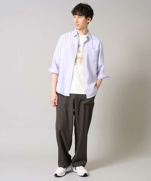 a.v.v / アー・ヴェ・ヴェ シャツ・ブラウス | 【累計1.3万枚販売/接触冷感/イージーケア】リネン混7分袖シャツ【洗える/ストレッチ/速乾】 | 詳細25