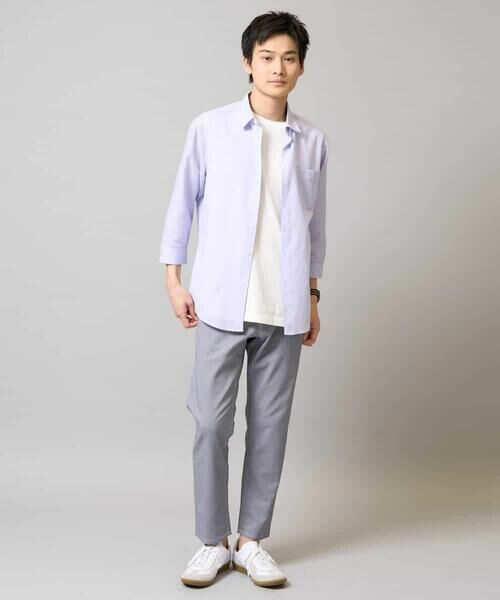 a.v.v / アー・ヴェ・ヴェ シャツ・ブラウス | 【累計1.3万枚販売/接触冷感/イージーケア】リネン混7分袖シャツ【洗える/ストレッチ/速乾】 | 詳細26