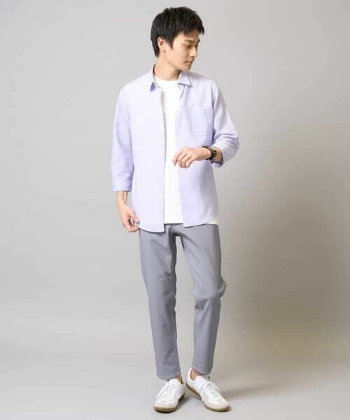 a.v.v / アー・ヴェ・ヴェ シャツ・ブラウス | 【累計1.3万枚販売/接触冷感/イージーケア】リネン混7分袖シャツ【洗える/ストレッチ/速乾】 | 詳細27