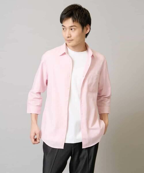 a.v.v / アー・ヴェ・ヴェ シャツ・ブラウス | 【累計1.3万枚販売/接触冷感/イージーケア】リネン混7分袖シャツ【洗える/ストレッチ/速乾】 | 詳細28