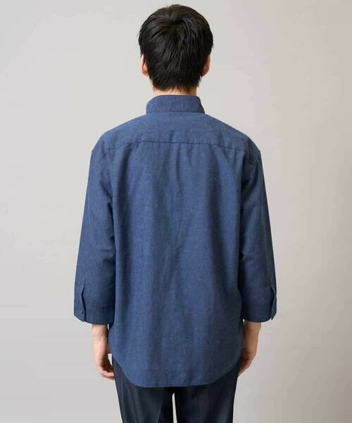 a.v.v / アー・ヴェ・ヴェ シャツ・ブラウス | 【接触冷感/イージーケア】リネン混8分袖スタンドカラーシャツ【洗える/ストレッチ/速乾】 | 詳細23