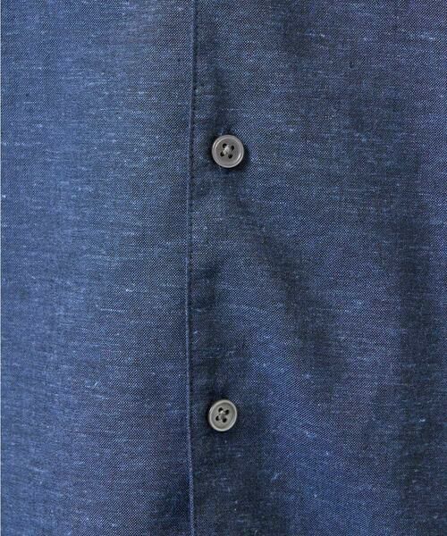 a.v.v / アー・ヴェ・ヴェ シャツ・ブラウス | 【接触冷感/イージーケア】リネン混8分袖スタンドカラーシャツ【洗える/ストレッチ/速乾】 | 詳細27