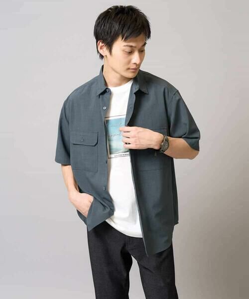 a.v.v / アー・ヴェ・ヴェ シャツ・ブラウス | 【速乾/イージーケア】Wポケットシャツ【夏リライト】 | 詳細19