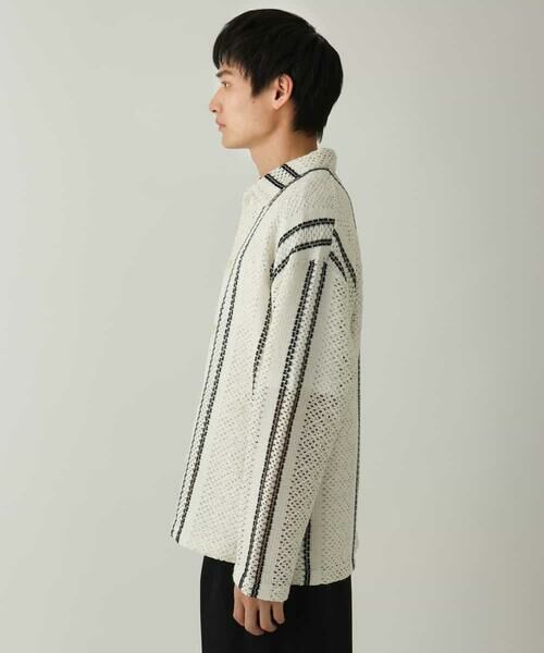 a.v.v / アー・ヴェ・ヴェ カーディガン・ボレロ | 【洗濯機で洗える】透かしストライプカーディガン | 詳細13