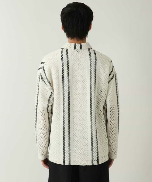 a.v.v / アー・ヴェ・ヴェ カーディガン・ボレロ | 【洗濯機で洗える】透かしストライプカーディガン | 詳細14