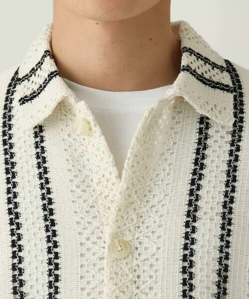 a.v.v / アー・ヴェ・ヴェ カーディガン・ボレロ | 【洗濯機で洗える】透かしストライプカーディガン | 詳細15