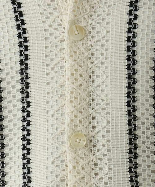 a.v.v / アー・ヴェ・ヴェ カーディガン・ボレロ | 【洗濯機で洗える】透かしストライプカーディガン | 詳細19