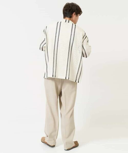 a.v.v / アー・ヴェ・ヴェ カーディガン・ボレロ | 【洗濯機で洗える】透かしストライプカーディガン | 詳細4