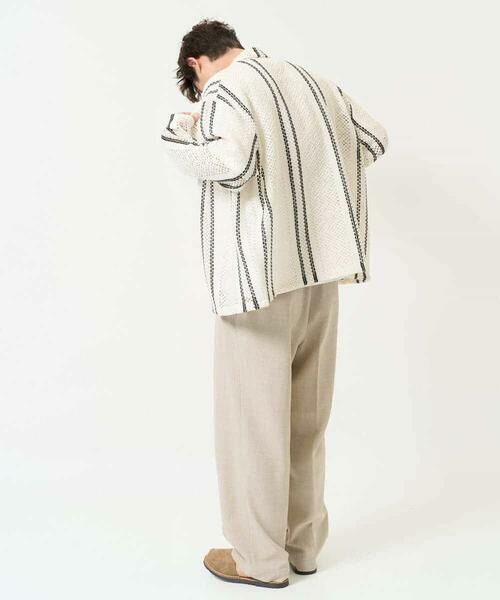 a.v.v / アー・ヴェ・ヴェ カーディガン・ボレロ | 【洗濯機で洗える】透かしストライプカーディガン | 詳細5