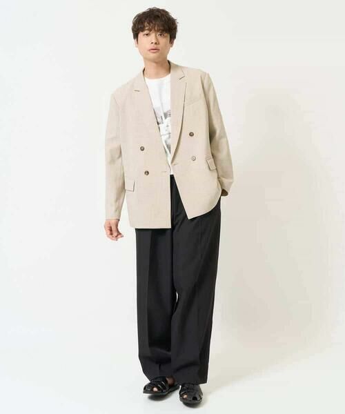 a.v.v / アー・ヴェ・ヴェ セットアップ | 【イージーケア/毛玉になりにくい/ストレッチ】ダブルブレストジャケット | 詳細1