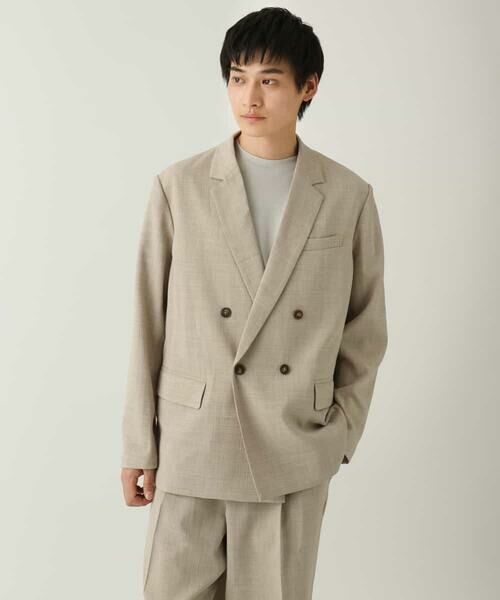 a.v.v / アー・ヴェ・ヴェ セットアップ | 【イージーケア/毛玉になりにくい/ストレッチ】ダブルブレストジャケット | 詳細10