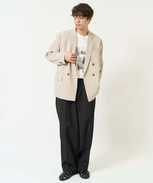 a.v.v / アー・ヴェ・ヴェ セットアップ | 【イージーケア/毛玉になりにくい/ストレッチ】ダブルブレストジャケット | 詳細2