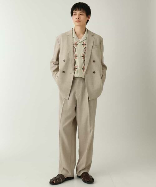 a.v.v / アー・ヴェ・ヴェ セットアップ | 【イージーケア/毛玉になりにくい/ストレッチ】ダブルブレストジャケット | 詳細4