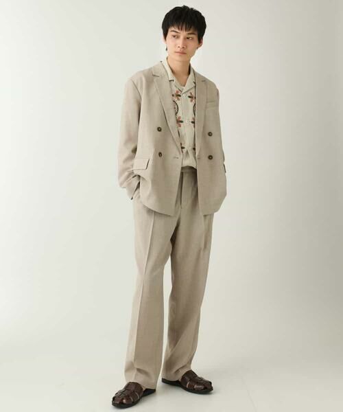 a.v.v / アー・ヴェ・ヴェ セットアップ | 【イージーケア/毛玉になりにくい/ストレッチ】ダブルブレストジャケット | 詳細5