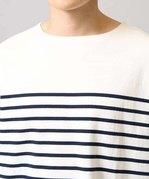 a.v.v / アー・ヴェ・ヴェ カットソー | 【綿100％】ボーダーワイドシルエット五分袖カットソー | 詳細14