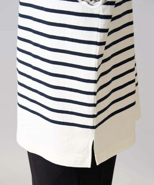 a.v.v / アー・ヴェ・ヴェ カットソー | 【綿100％】ボーダーワイドシルエット五分袖カットソー | 詳細17