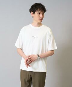 a.v.v / アー・ヴェ・ヴェ カットソー | 【接触冷感】ミニロゴプリントセミワイドシルエットカットソー