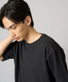 a.v.v / アー・ヴェ・ヴェ カットソー | 【きれいめな半袖】ジャカードクルーネックカットソー  半袖 ジャケイン  ビズカットソー