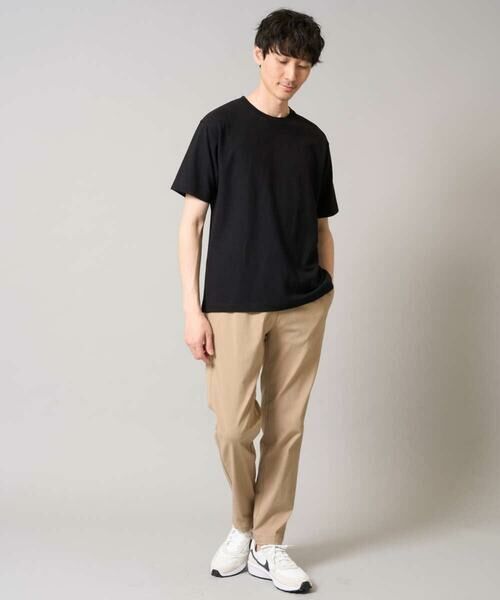 a.v.v / アー・ヴェ・ヴェ カットソー | 【きれいめな半袖】ジャカードクルーネックカットソー  半袖 ジャケイン  ビズカットソー | 詳細15