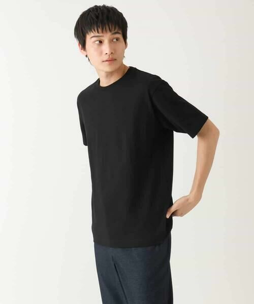 a.v.v / アー・ヴェ・ヴェ カットソー | 【きれいめな半袖】ジャカードクルーネックカットソー  半袖 ジャケイン  ビズカットソー | 詳細27