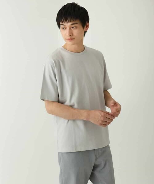 a.v.v / アー・ヴェ・ヴェ カットソー | 【きれいめな半袖】ジャカードクルーネックカットソー  半袖 ジャケイン  ビズカットソー | 詳細29