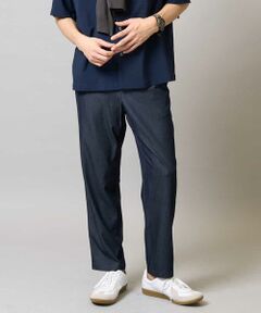 a.v.v / アー・ヴェ・ヴェ ショート・ハーフ・半端丈パンツ | 【イージーケア/接触冷感】スマートシャンブレーアンクル丈テーパードパンツ